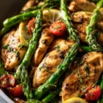 Spring Chicken Asparagus Skillet First Image