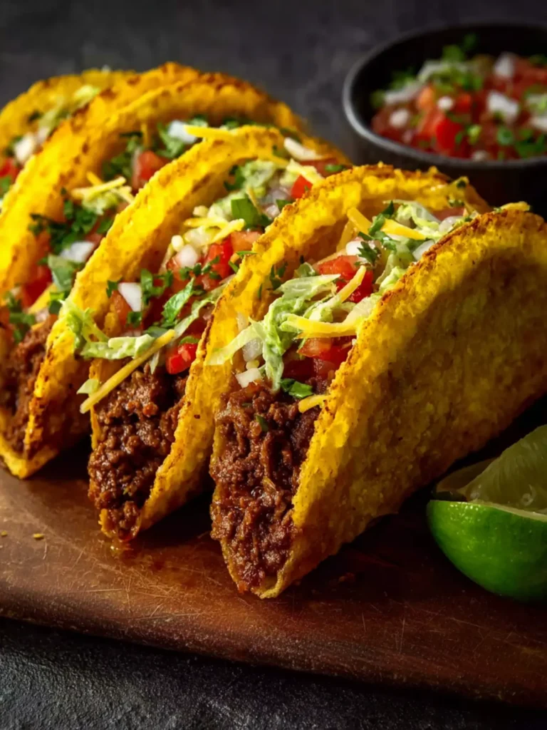 crispy ground beef tacos First Image